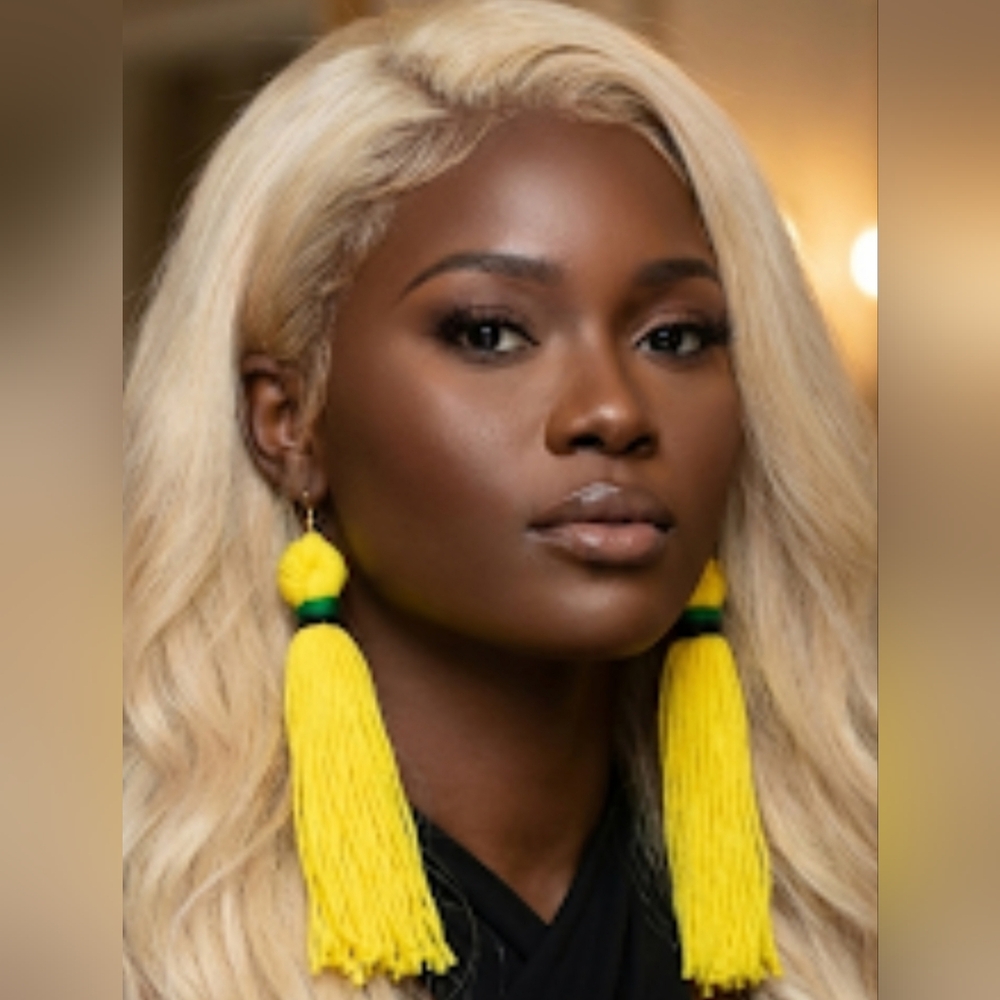 Vibrant Yellow Tassel Earrings